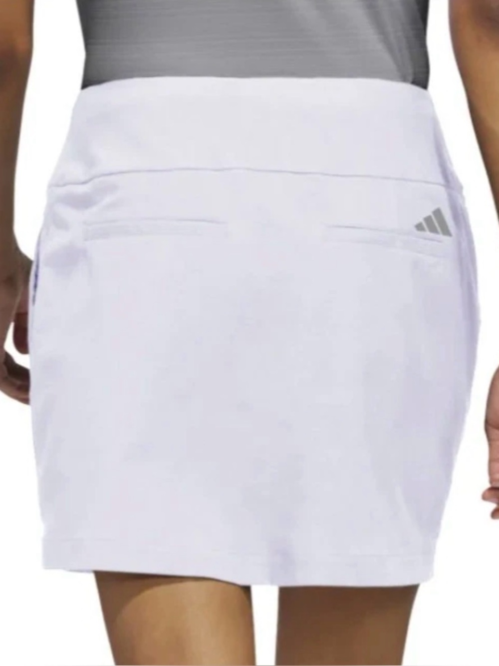 adidas White Athletic Skort with Subtle Logo